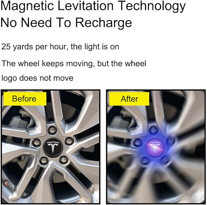 LED Wheel Hub Light Caps