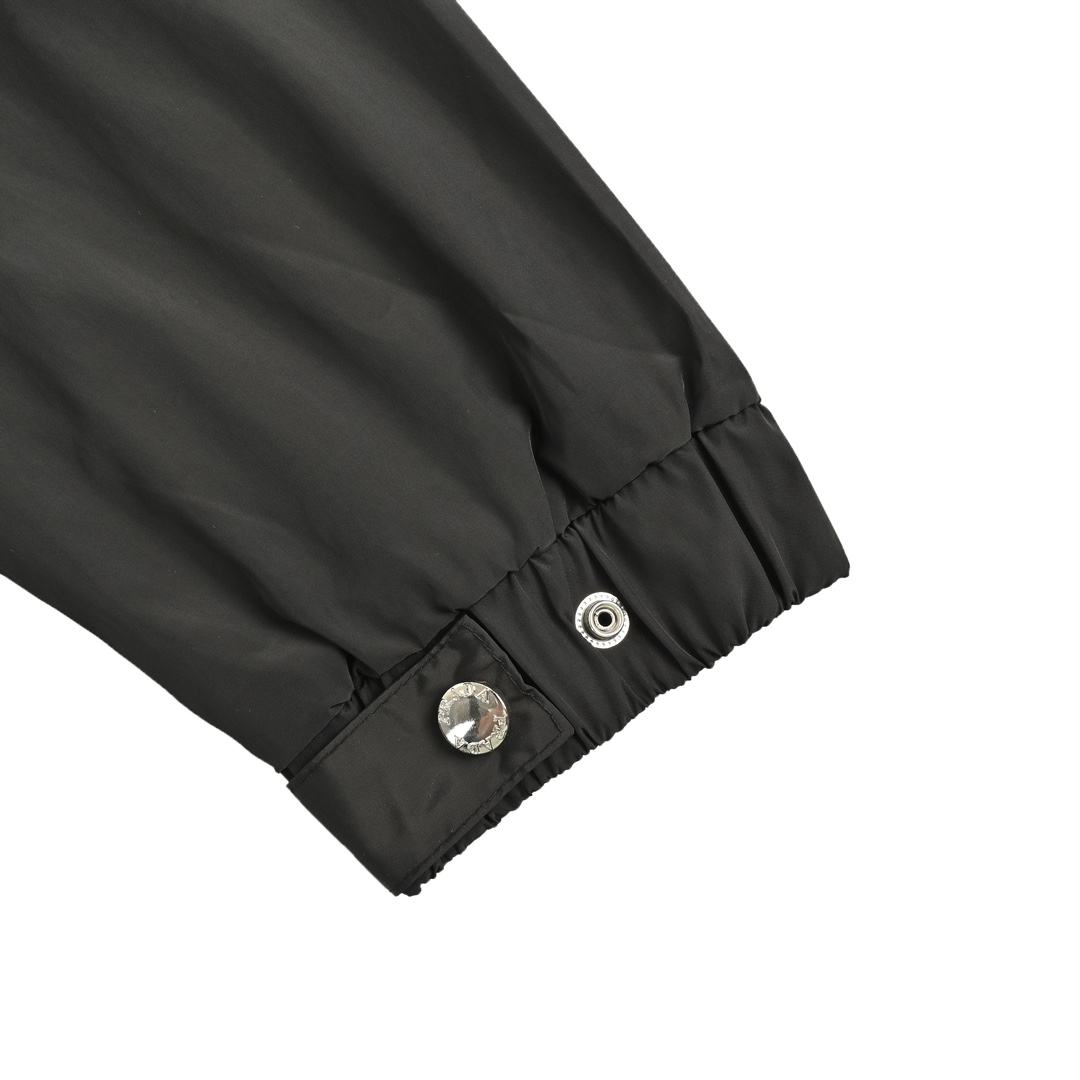 Prada 24Fw logo-print woven trench jacket