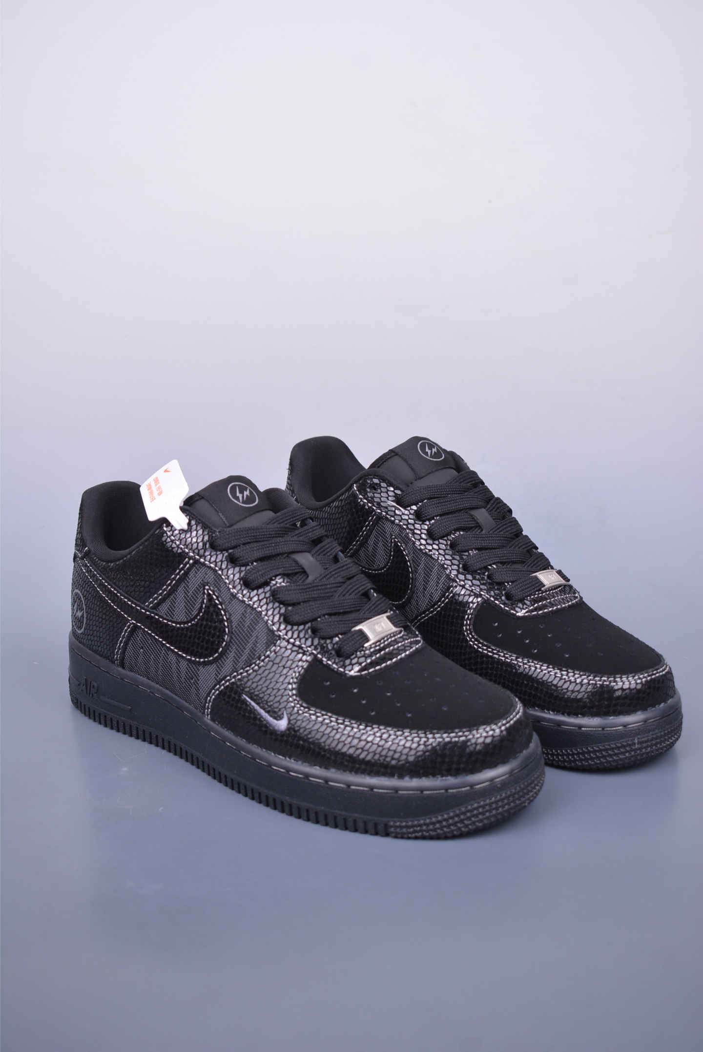 Fujiwara Hiroshi Black Lightning x Nike Air Force 1 07 Low Sneakers Snake Pattern Black Lightning SC9207-529