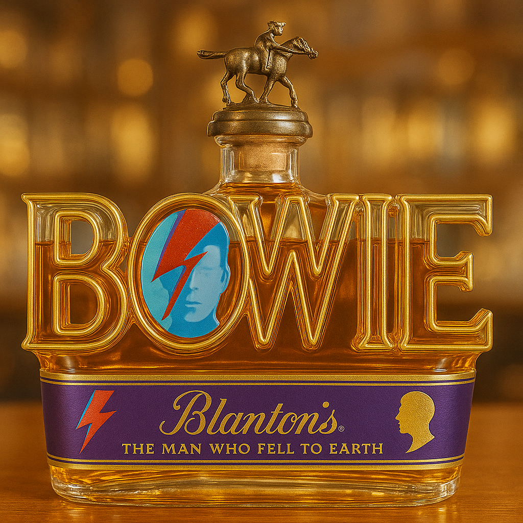 David Bowie Whiskey Bottle