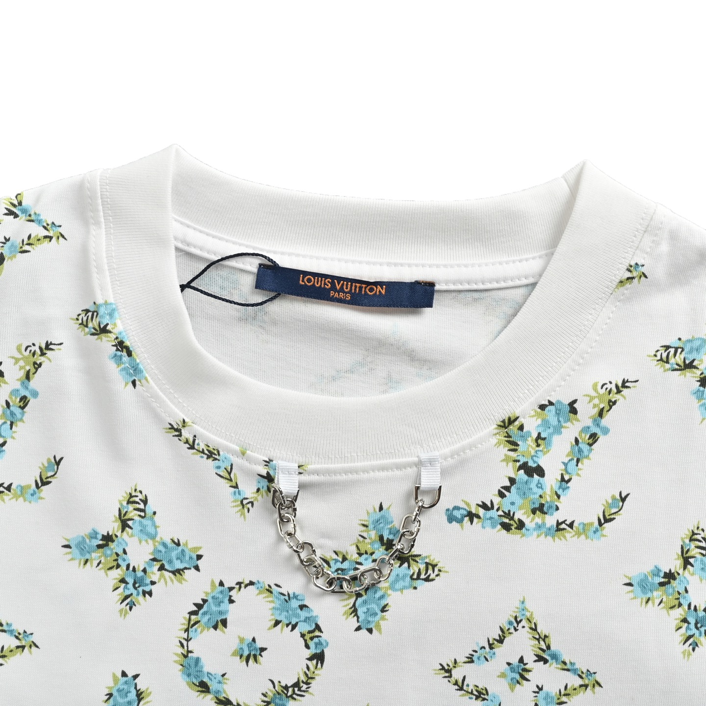Louis Vuitton 25ss chain floral print short sleeves