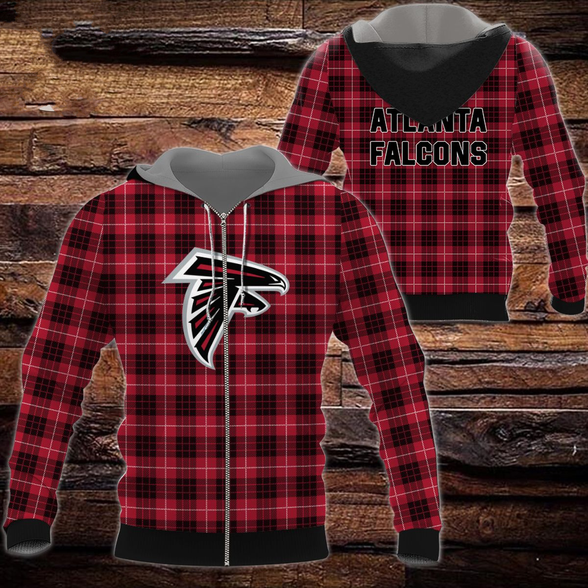 ATLANTA FALCONS 3D HOODIE SKULL110