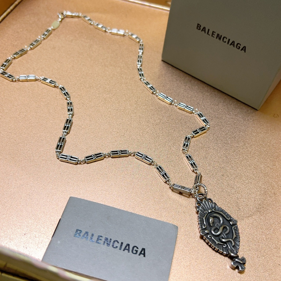 Balenciaga Snake Brand Vintage Chain Necklace