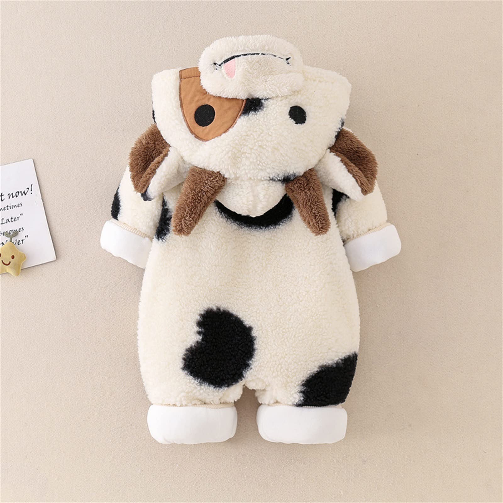 🐮 Little Moo Cozy Fleece Baby Snowsuit