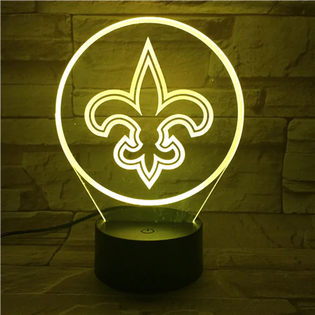 NEW ORLEANS SAINTS 3D LED LIGHT LAMP