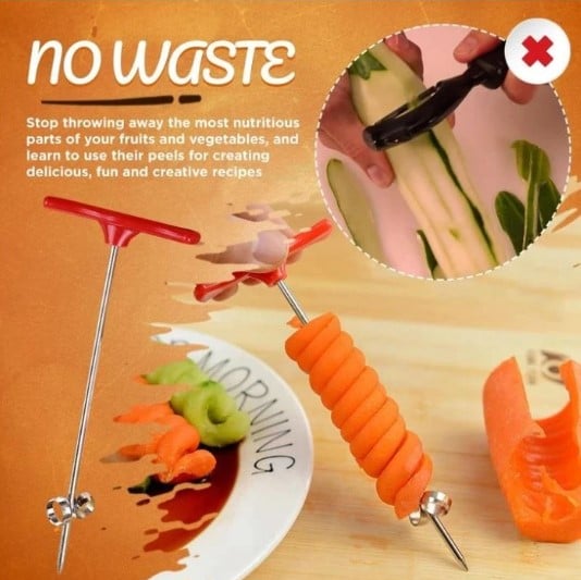 (🔥CHRISTMAS SALE 50% OFF)Vegetable Fruit Spiral Knife-BUY 3 GET 2 FREE NOW!