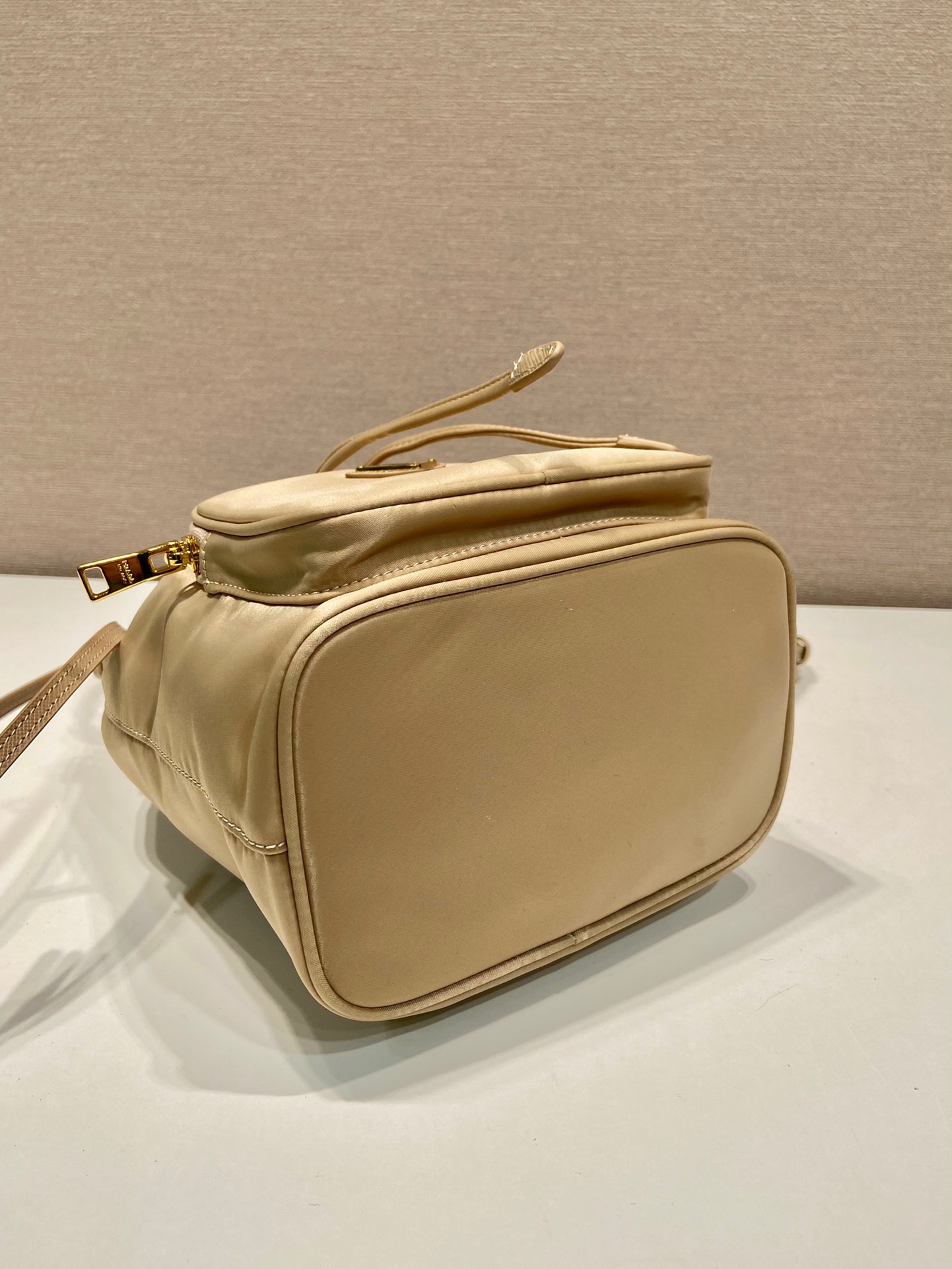 Prada Shiny Nylon Bucket Bag 1BH038