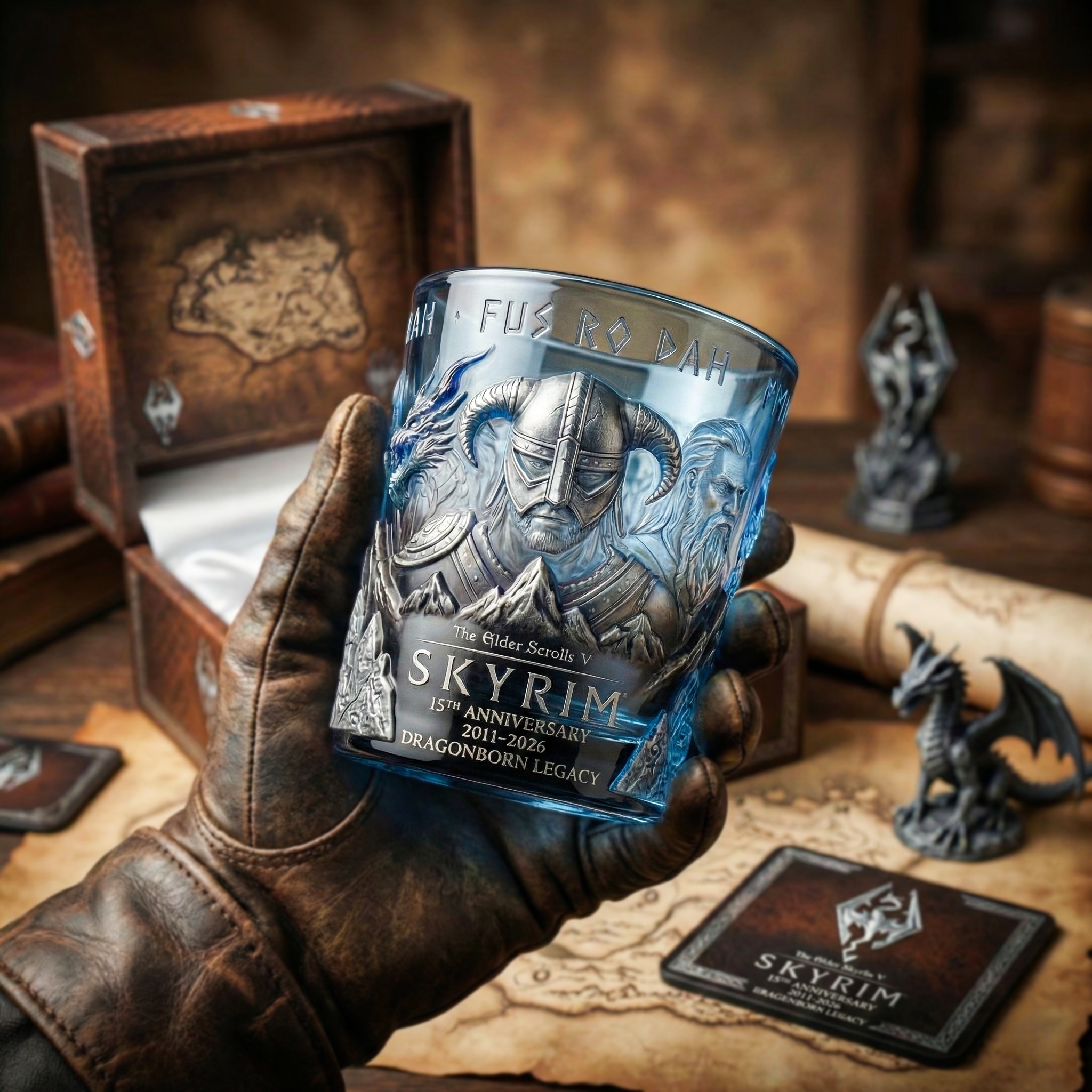 The Elder Scrolls V 15th Anniversary Whisky glass（Pre-sale）