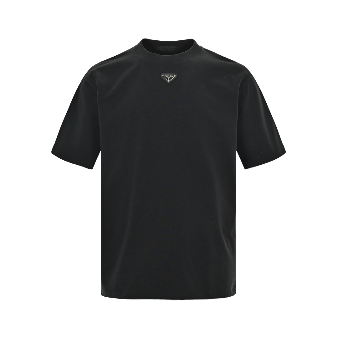 Prada 23ss triangle logo short sleeves