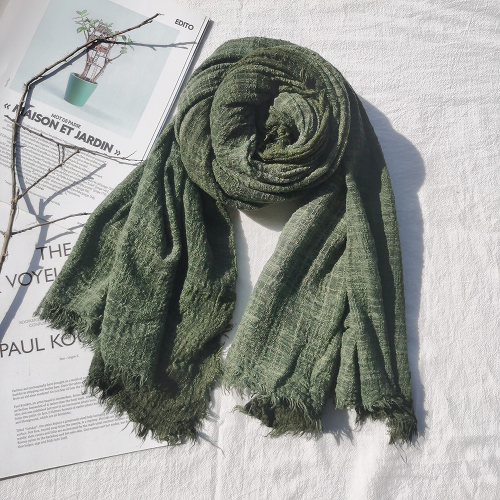Vintage Solid Casual Comfy Shawl