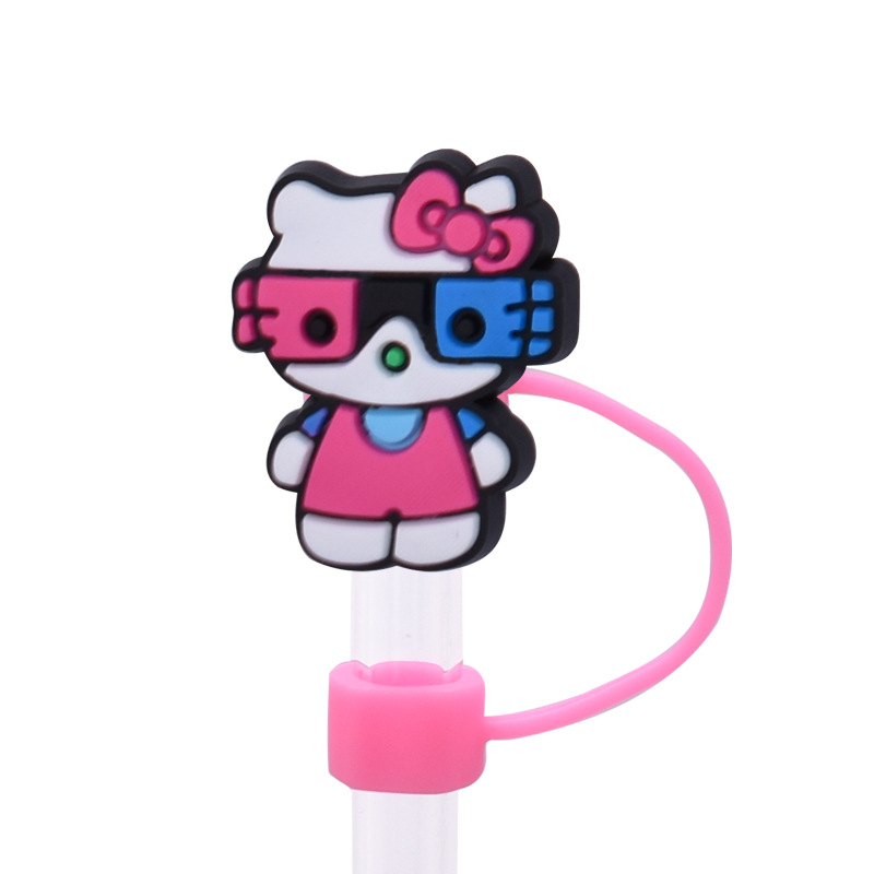 20 Styles Hellokitty Straw Covers Cap