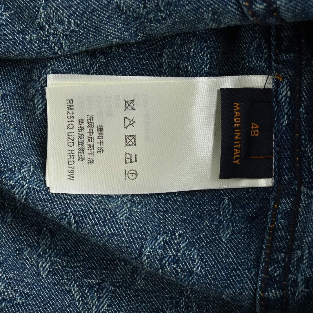 Louis Vuitton 24Fw monogram jacquard denim jacket