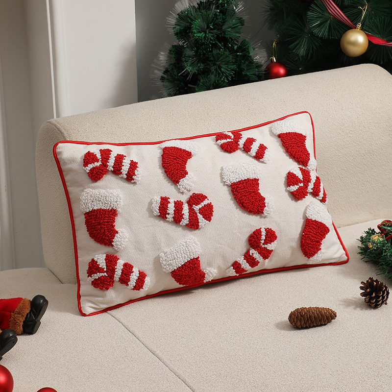 🎅Christmas Flash Sale 49% OFF🎄-Embroidered Christmas Pillow Cover, New Year Present