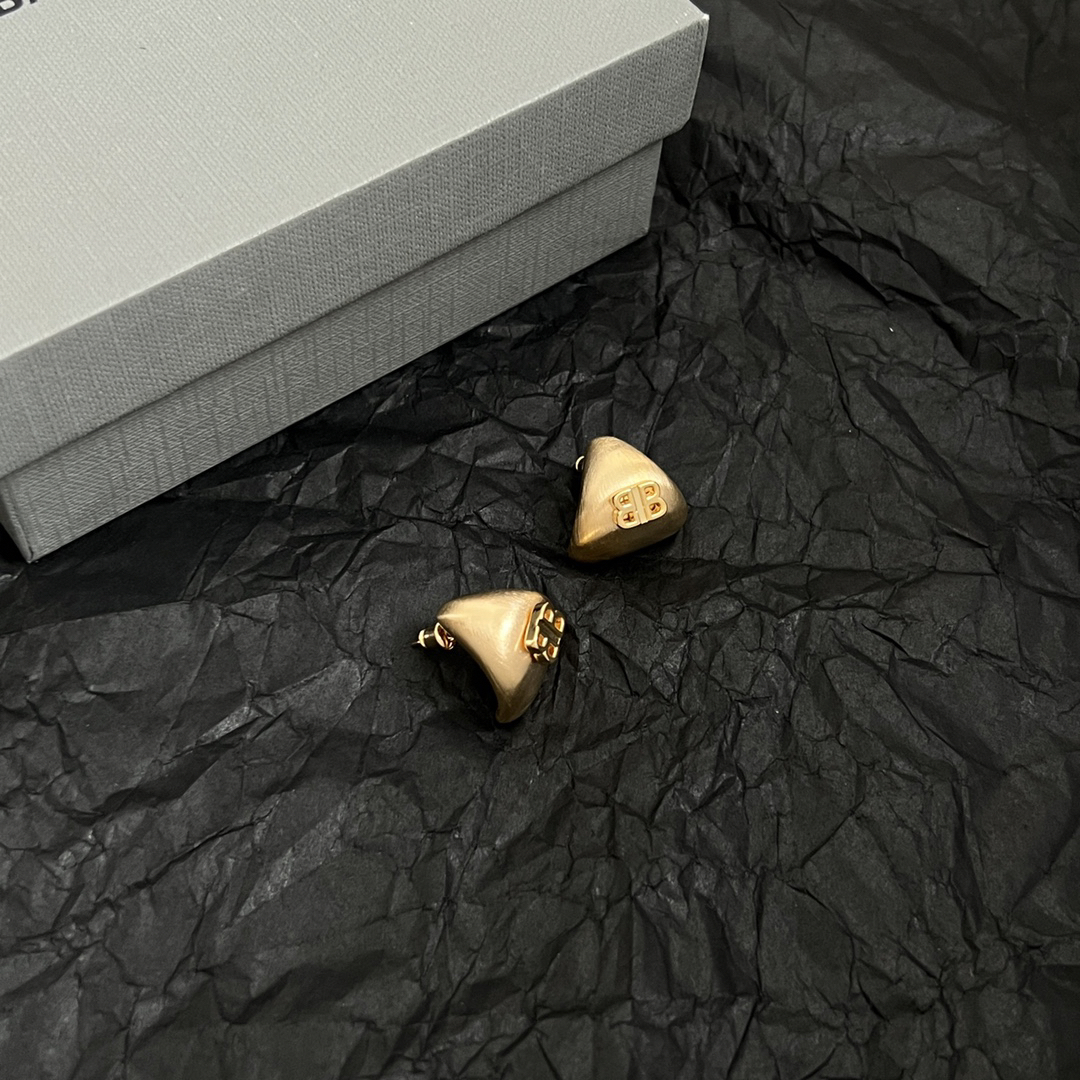 Balenciaga Triangle BB Earrings
