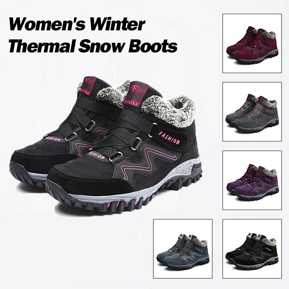 Women's Winter Thermal Villi Leather Platform Fashion High Top Boots