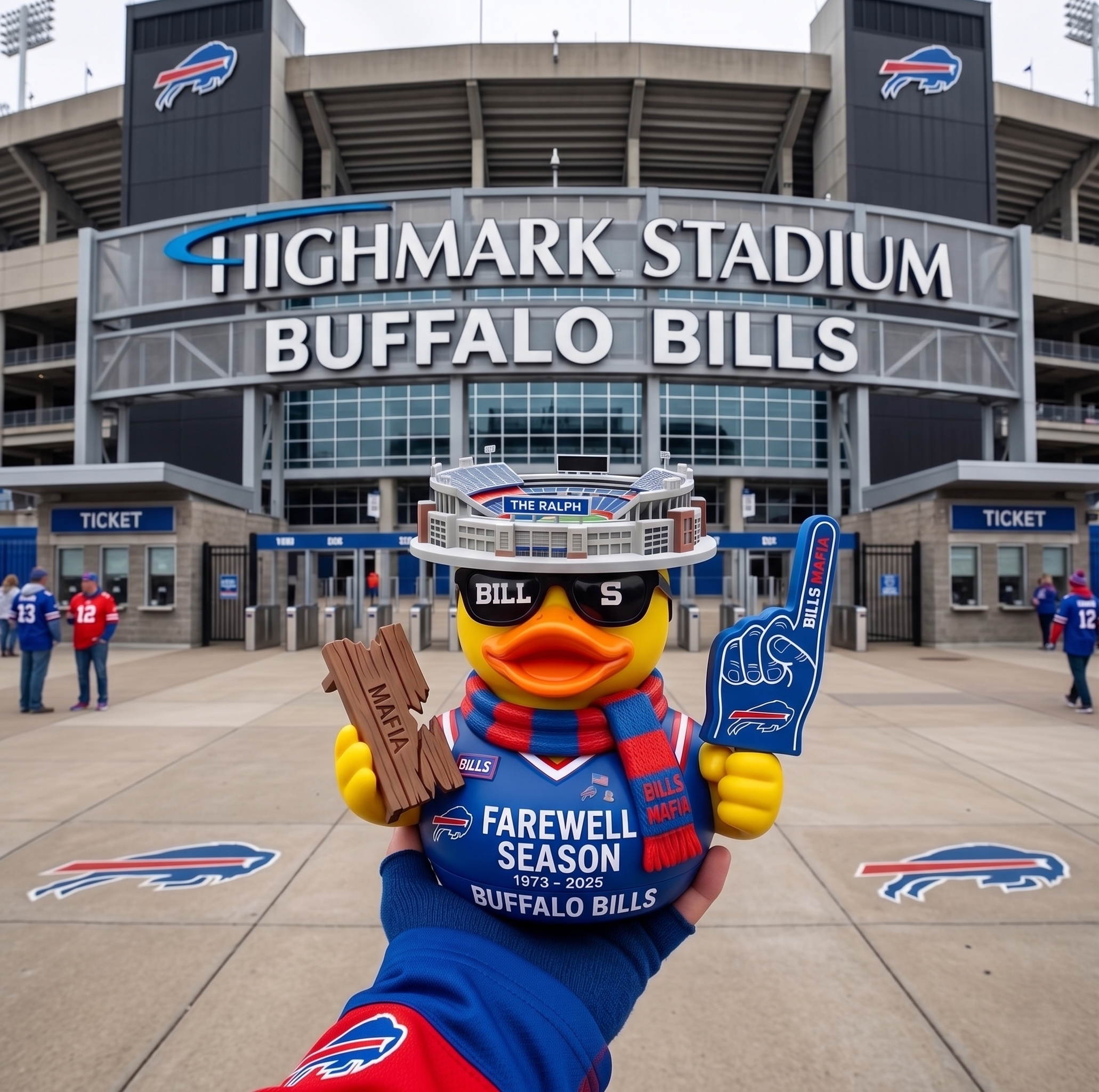 🦬 Bills Mafia Farewell: The Ralph Legacy Duck – 1973-2025 🏟️