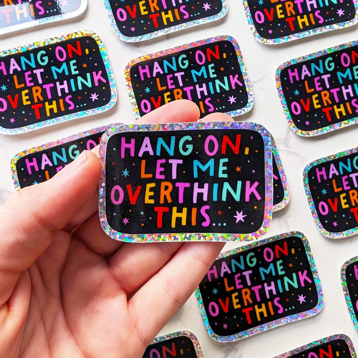 Let Me Overthink This Vinyl Sticker | Fancy Gift