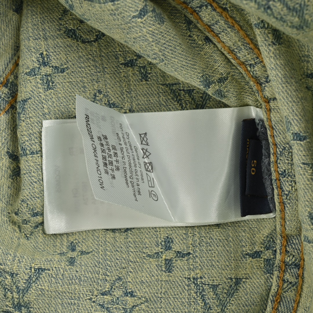 Louis Vuitton 24Fw all-over print denim jacket