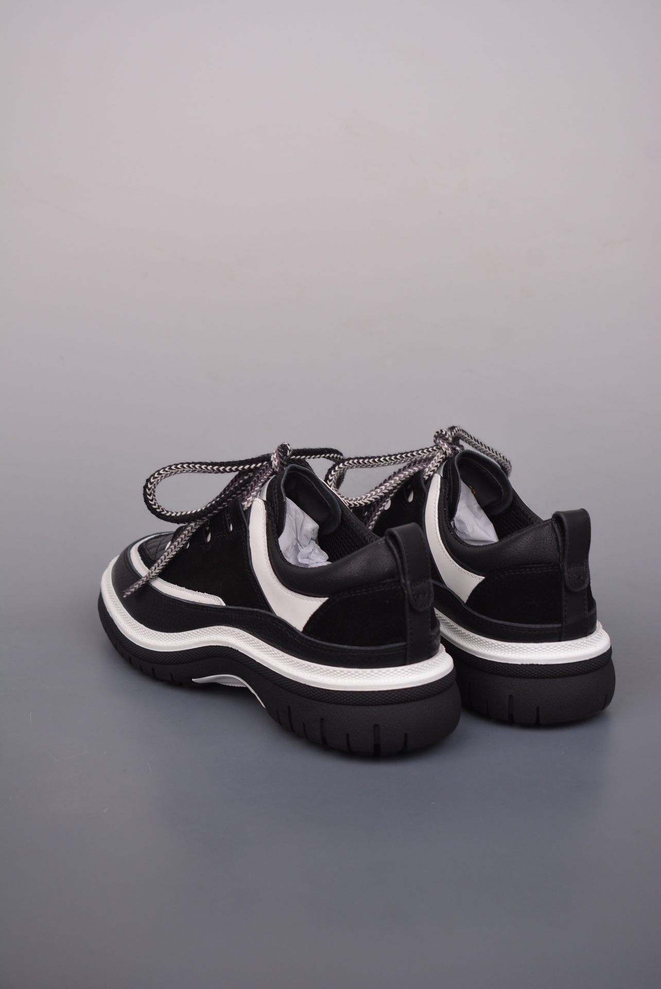 Chanel Cruise Logo Casual Low White Stripe