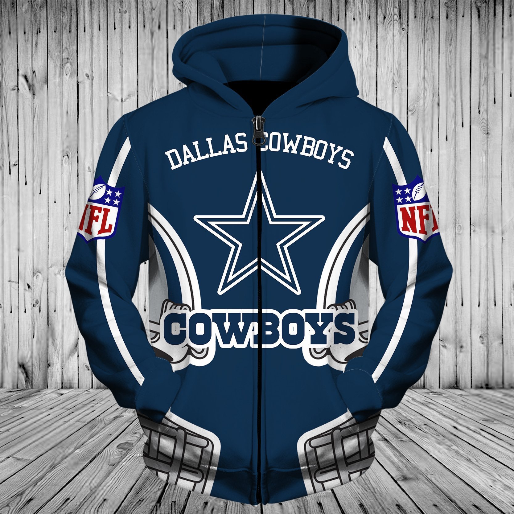 COWBOYS 3D HOODIE 15