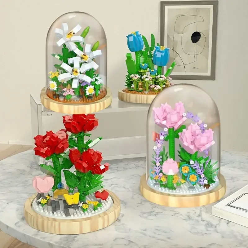 Flowers Bouquet Building Blocks Set