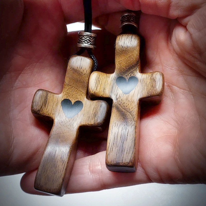 🔥ON SALE🔥HANDMADE Keychain Cross - My Heart | Encouragement Gift