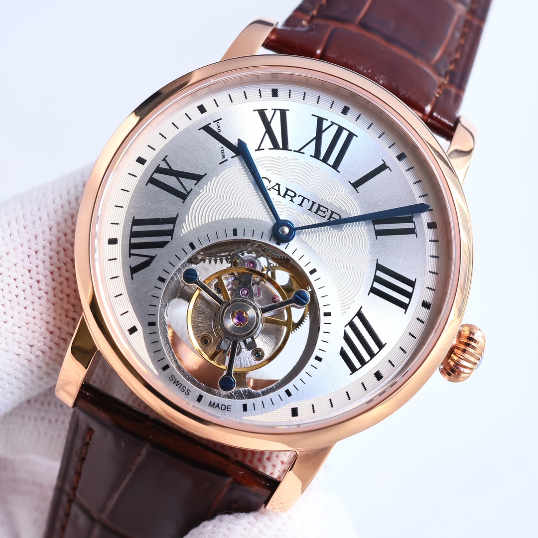 Cartier True Flywheel KF1 Rotonde de Cartier Tourbillon Cadran Love Tourbillon Watch