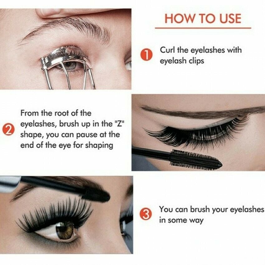 4D wasserfeste Seidenfaser-Mascara mit dicker Verlängerung