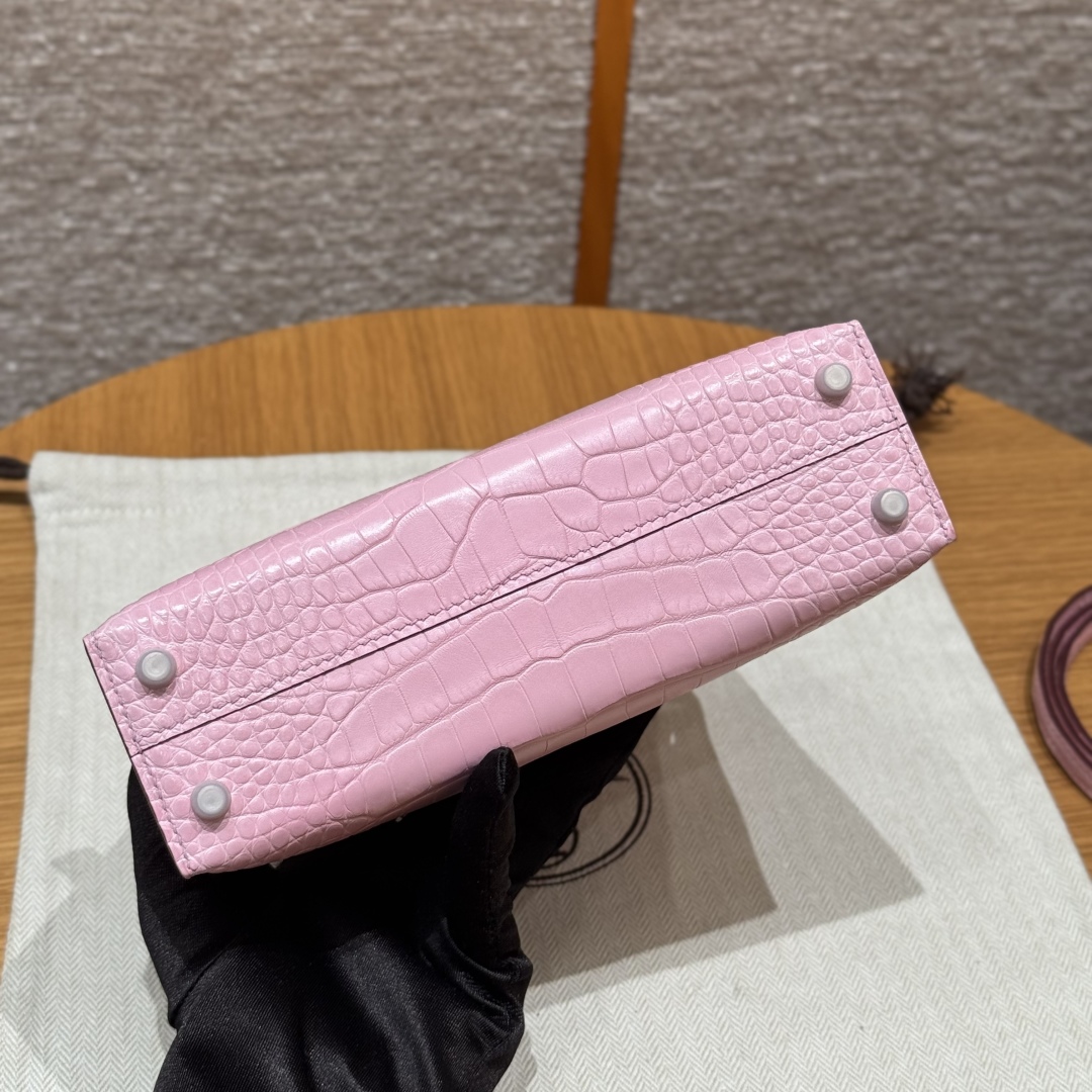 Hermes mini kelly 2 3QRose Sakura (handmade to order)