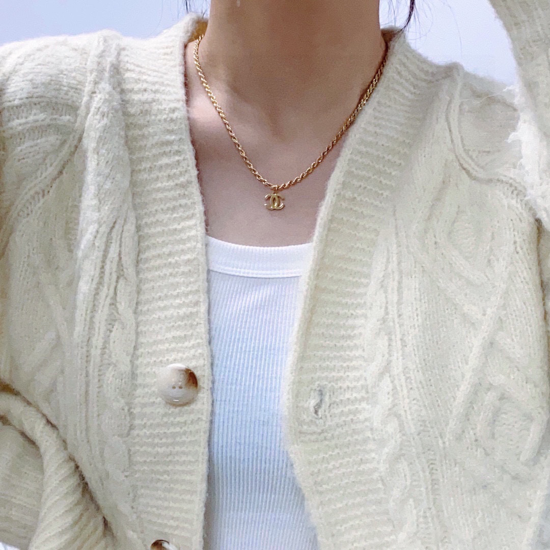 CHAN Braided Chain Necklace