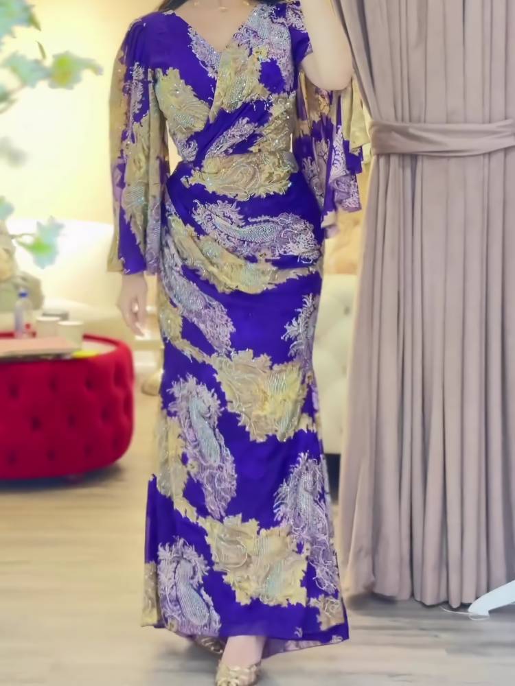 New Printed Hot Drill Shine Dress