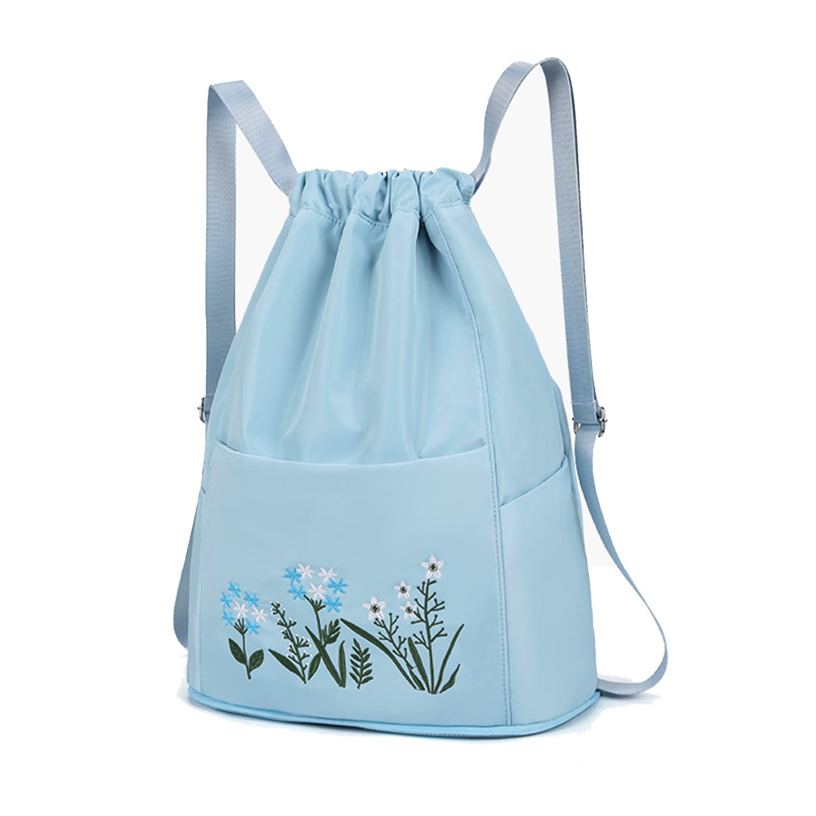 🔥Last Day-[SAVE 50% OFF]--Drawstring Foldable Embroidery Design Large Capacity Dry-wet Separation Travel Backpack-BUY 2 GET 10% OFF & FREE SHIPPING