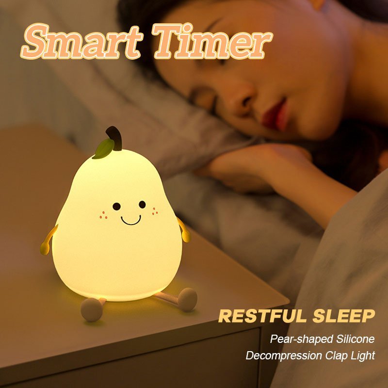 Pear-shaped Silicone Decompression Clap Light