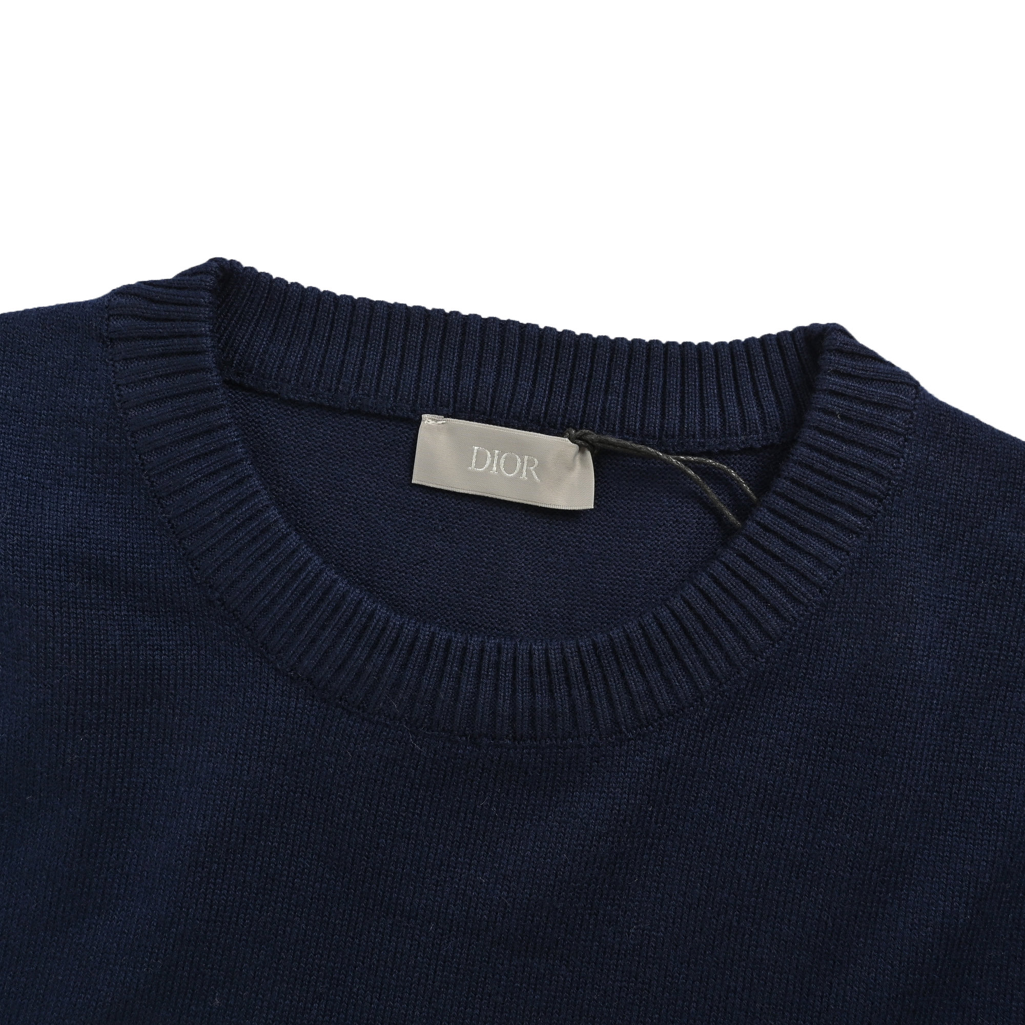 Dior 24Fw 1947 embroidered lettering logo crew neck sweater