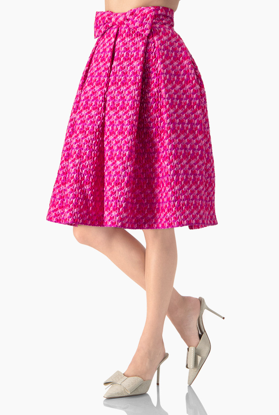 Falda midi con pretina