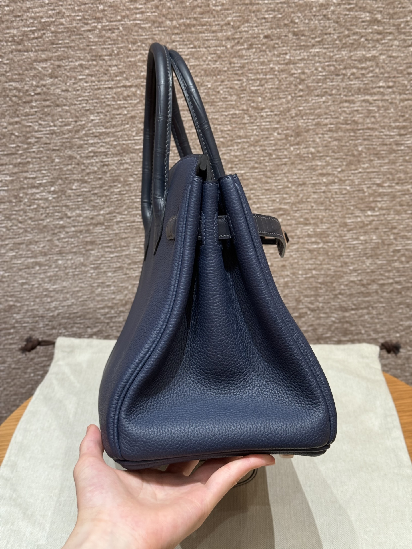 Hermès Birkin Touch 73Blue saphir (Handmade to order)