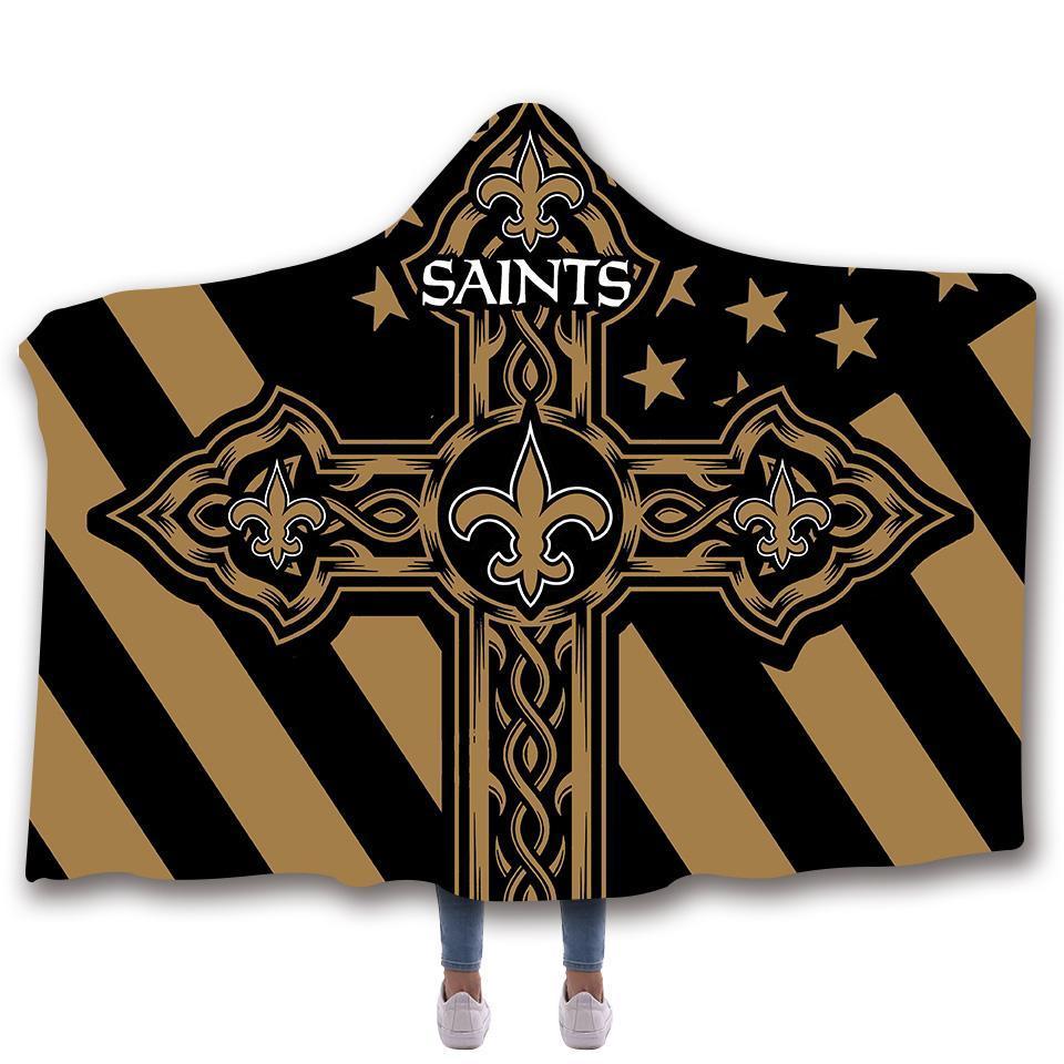 NEW ORLEANS SAINTS CLASSIC 3D HOODED BLANKET
