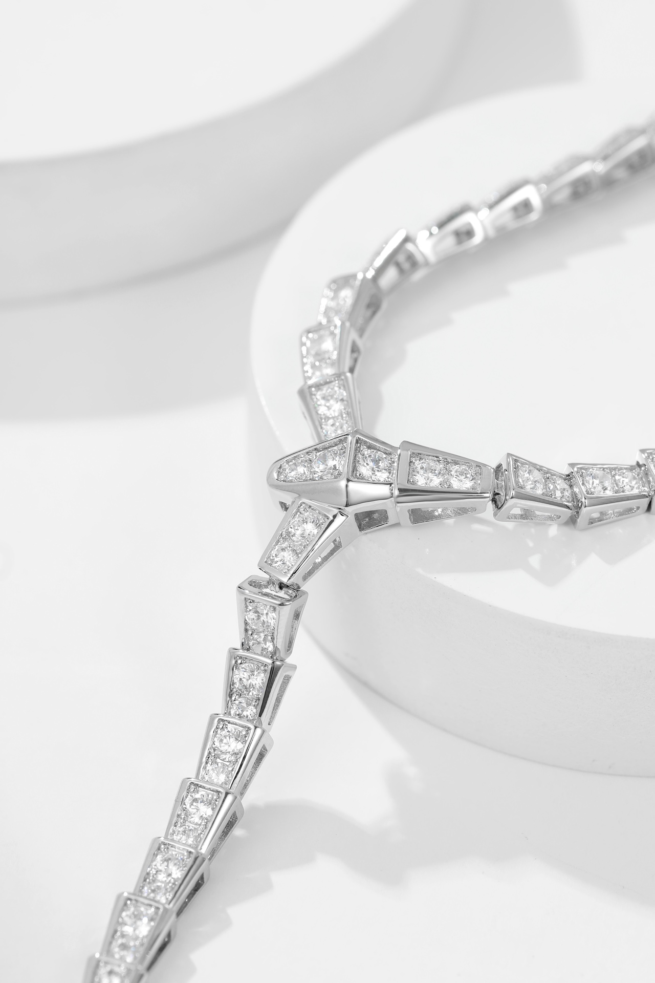 Bulgari diamond snake necklace