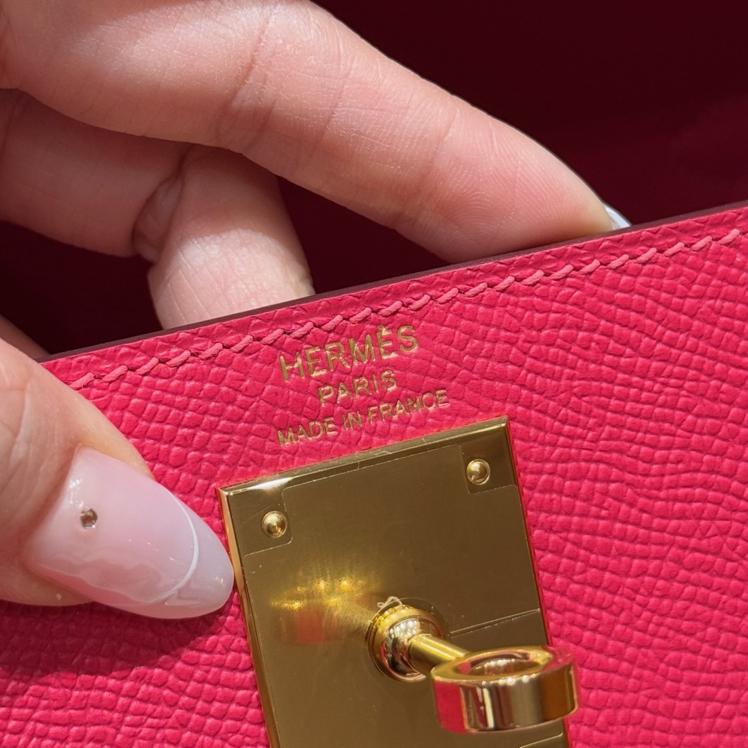 Hermès Kelly i6Rose extreme handbag (handmade to order)