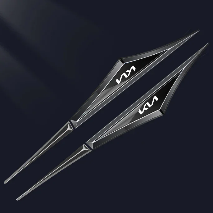 Universal 3D Blade Fender Side Marker Body Fender Decoration (2PCS)