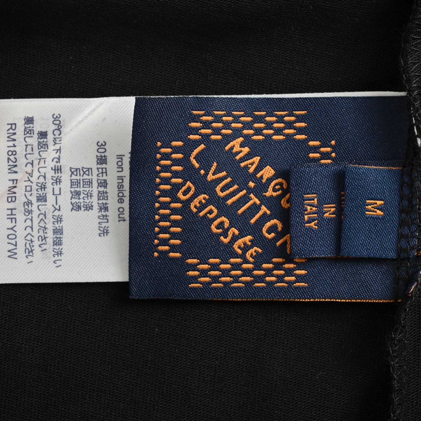Louis Vuitton 25ss 00 orange letter print short sleeve