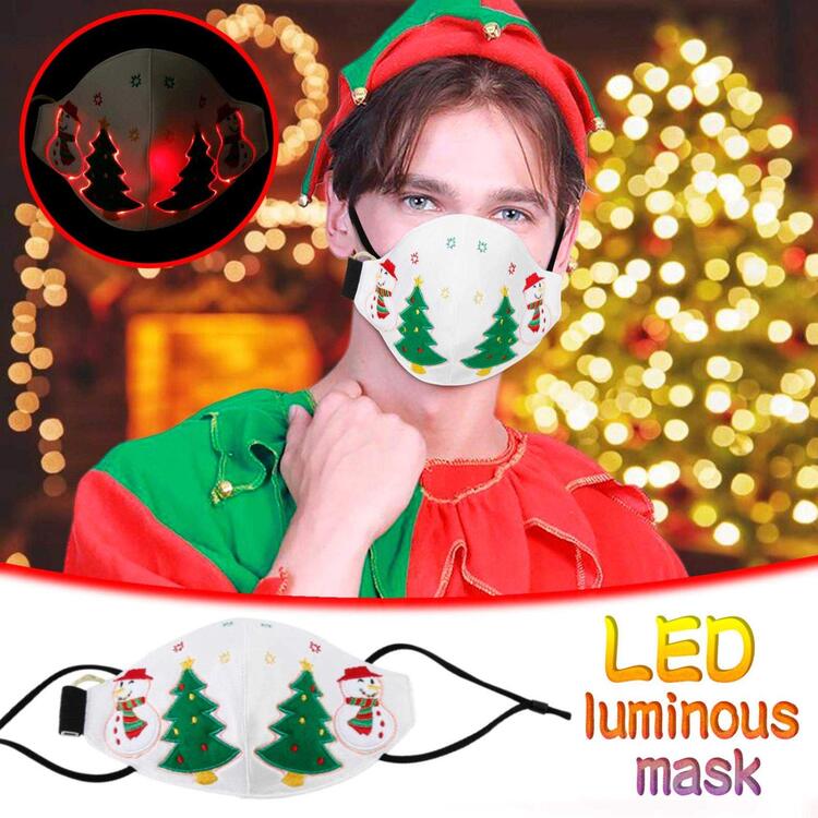 🎄2020 Christmas LED Light Up Luminous Mask🎄(Free 10 filter gaskets)