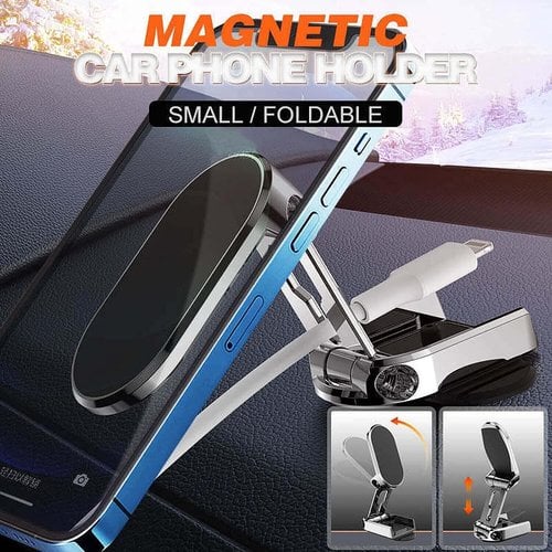 (🔥Early Christmas Sale-SAVE 48% OFF) 360° Rotating Folding Magnetic Car Phone Holder -BUY 2 GET 1 FREE NOW