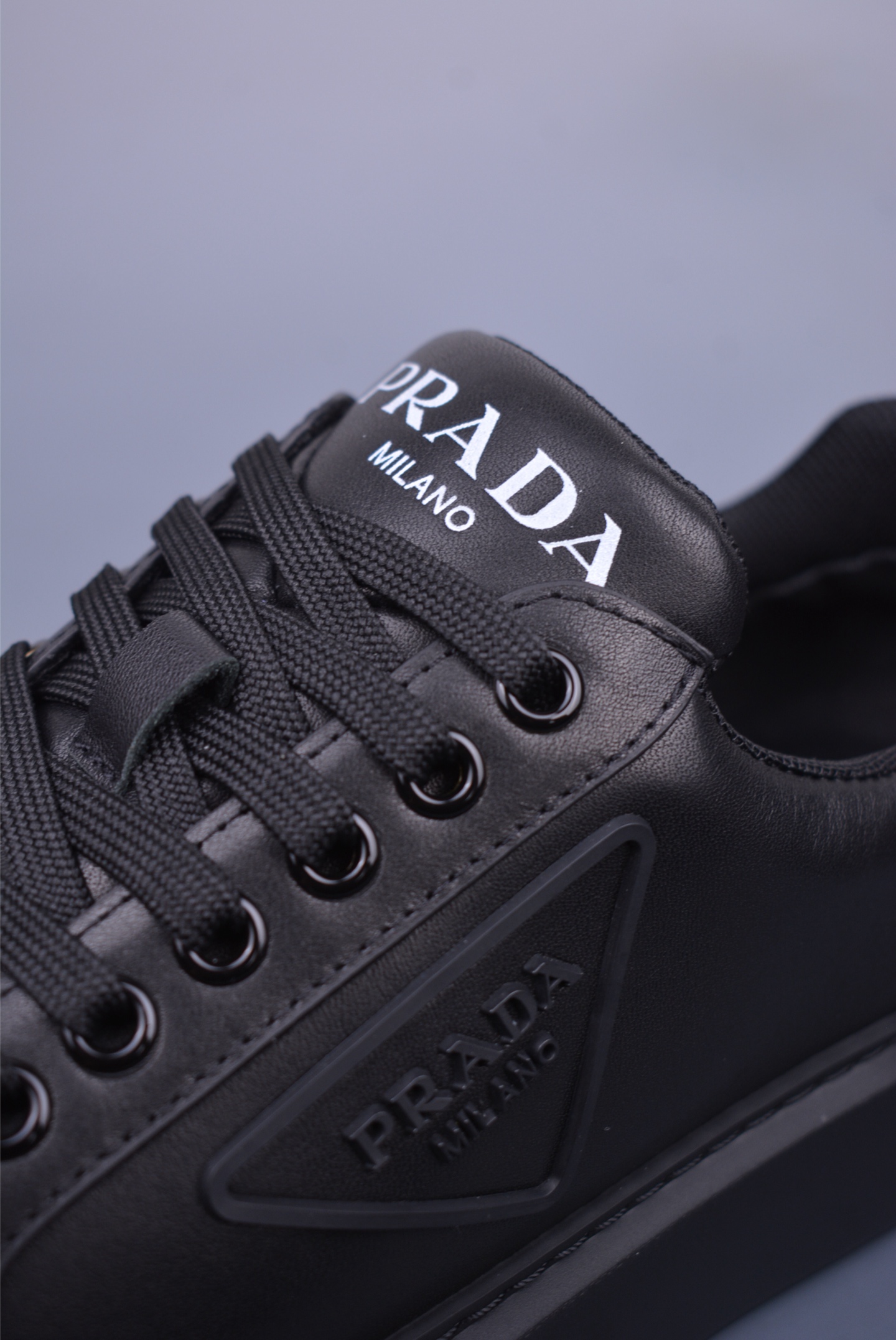 Prada low-top casual sneakers all black AJ17392118