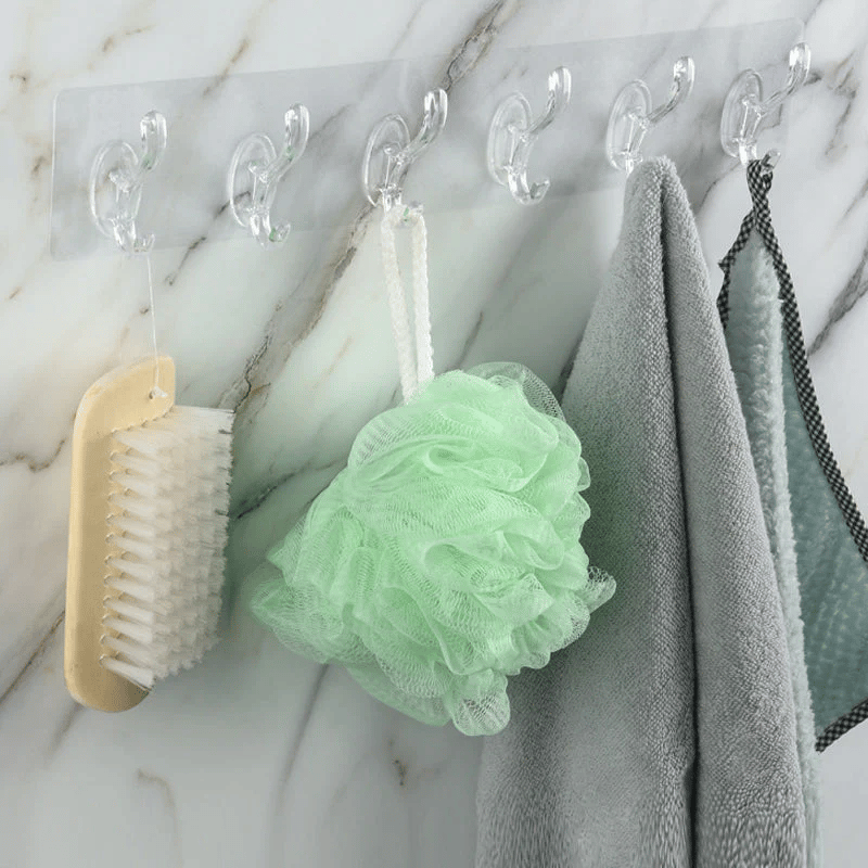 (🎉New Year Sale - 49% OFF) Multifunctional Transparent 6 Hooks ⚡