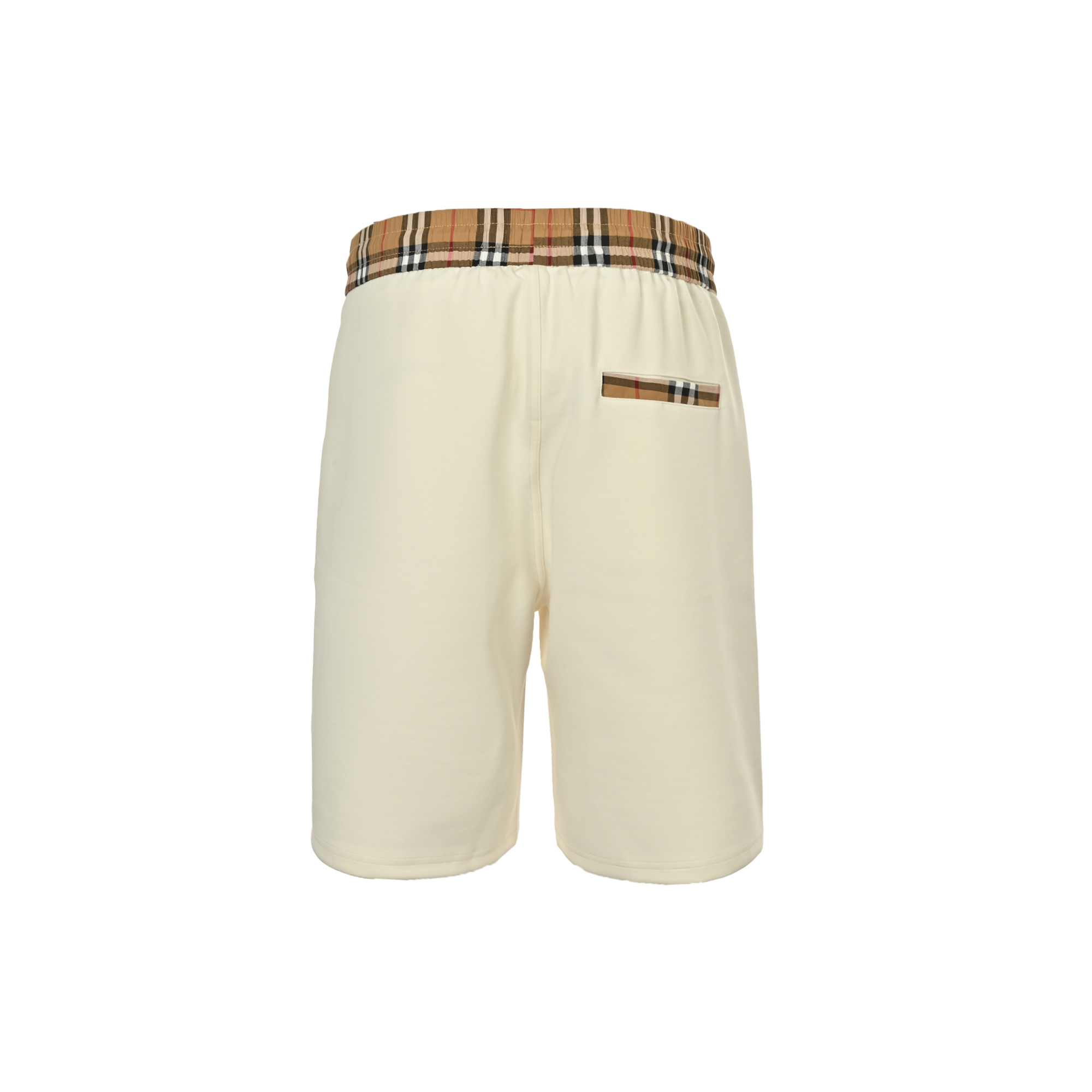 Burberry 25ss check pocket patchwork logo shorts
