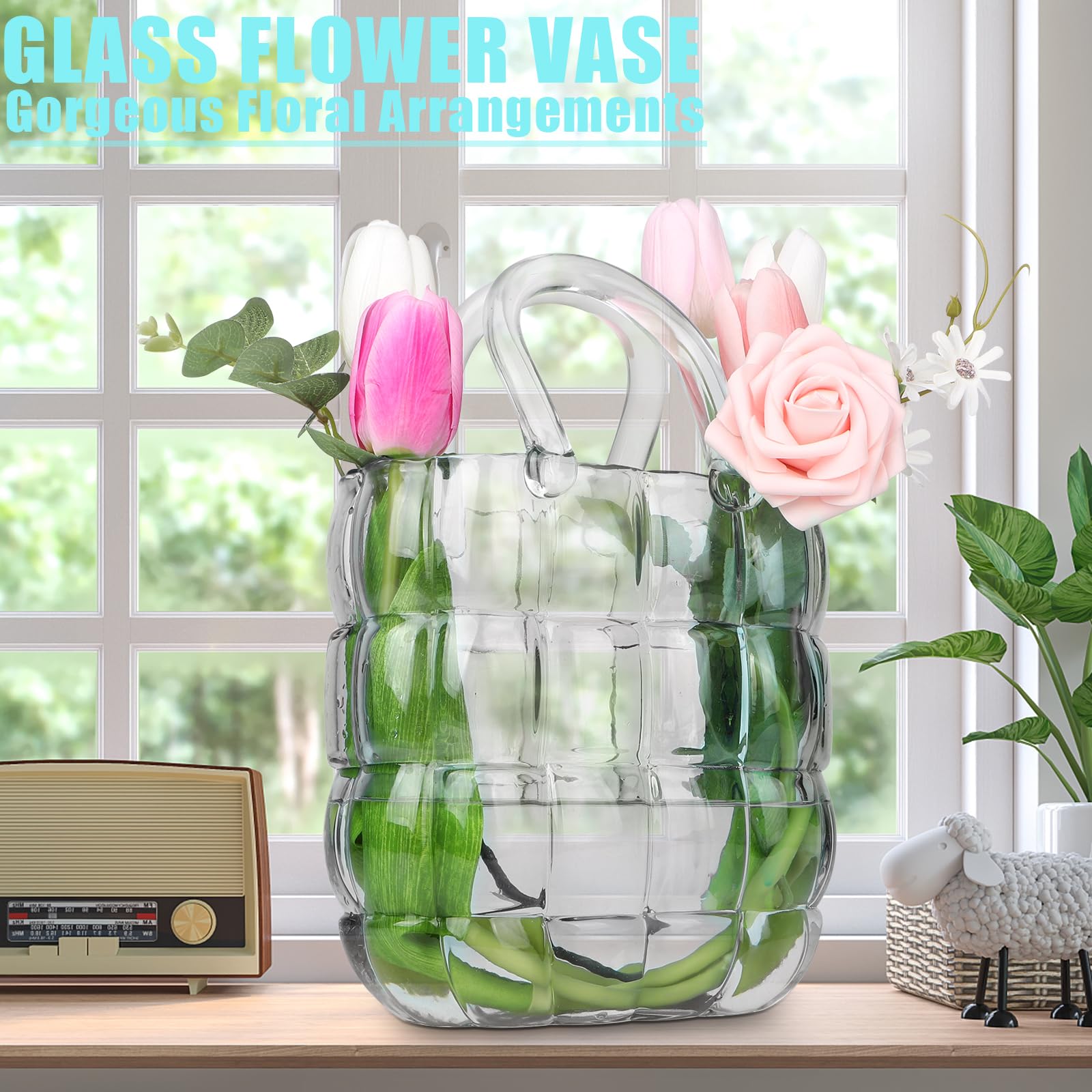 Unique Purse Vase for Flowers