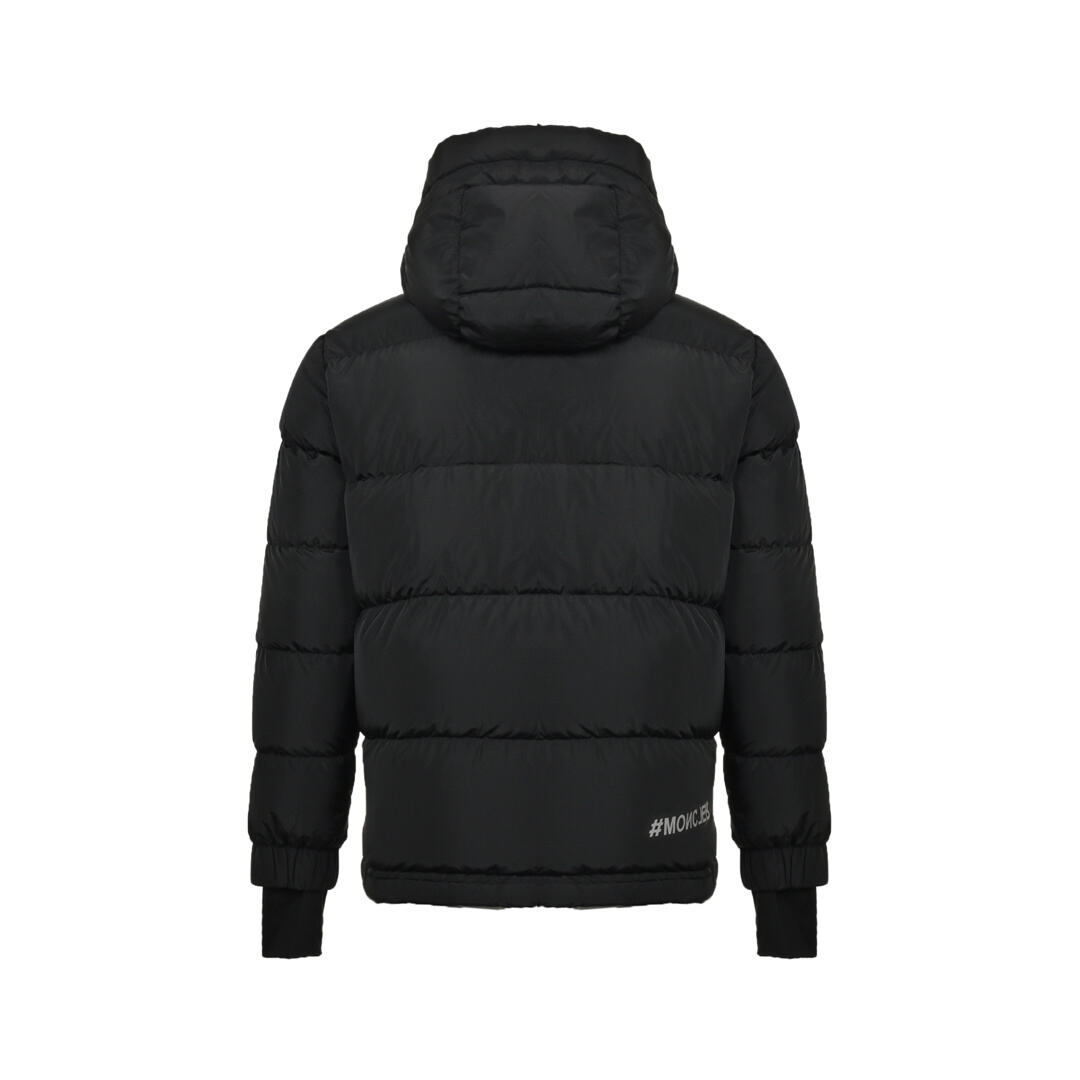 Moncler colorful letter chest hooded ski series down jacket