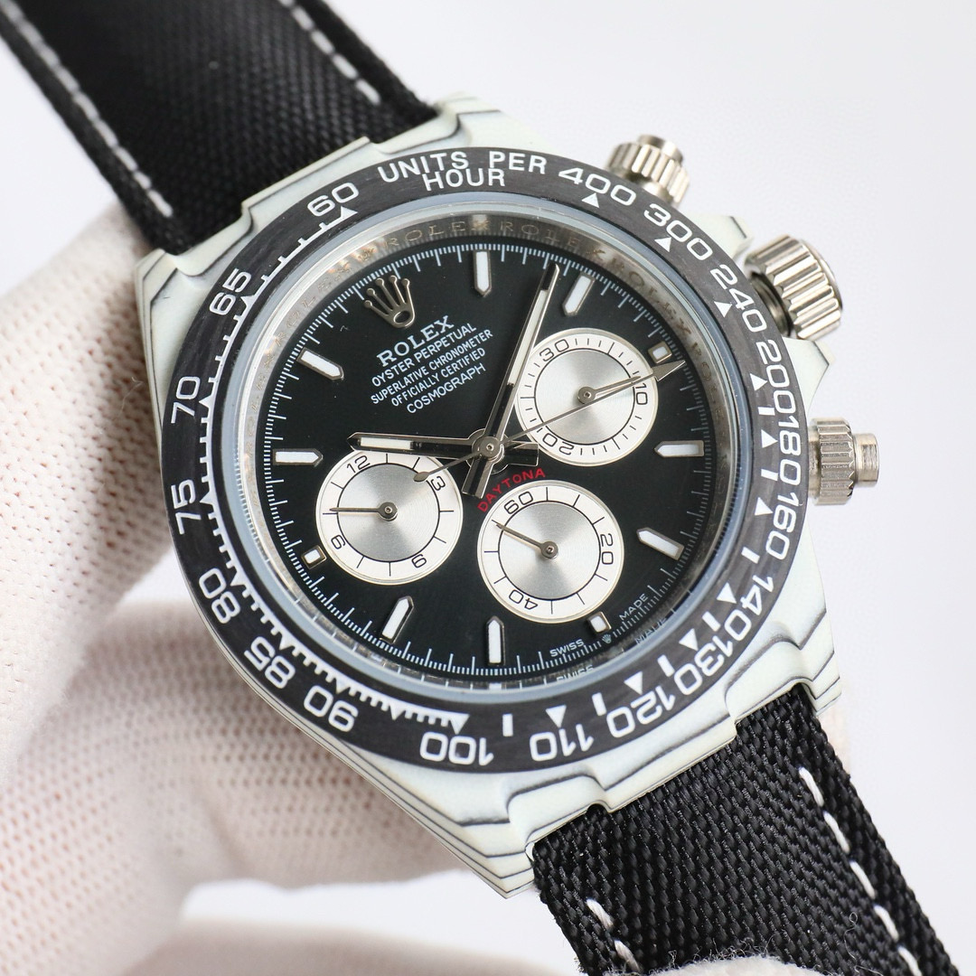 ROLEX-Cosmic Chronograph Daytona Series Carbon Fiber Custom Edition