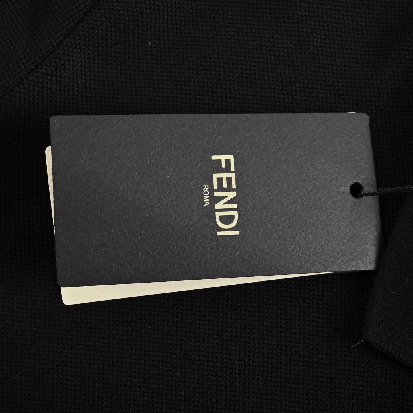 Fendi 25ss embossed double F embossed Polo short sleeve
